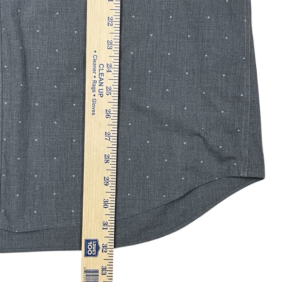 Banana Republic Button Down Shirt Gray Non-Iron Standard Fit Men’s Size XL - Picture 8 of 10